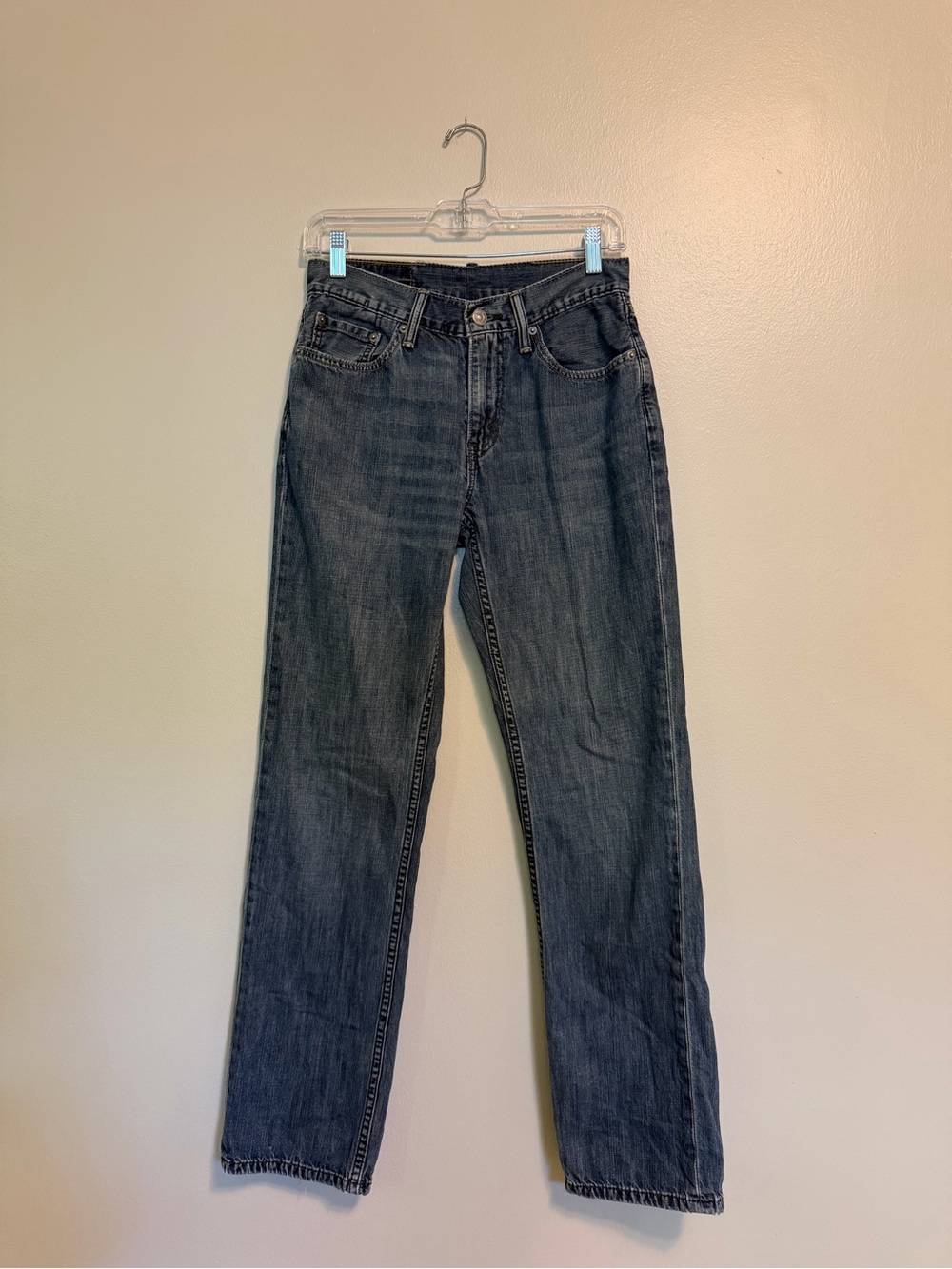 Men's Levi’s 501 Straight-Leg Dark Blue Jeans